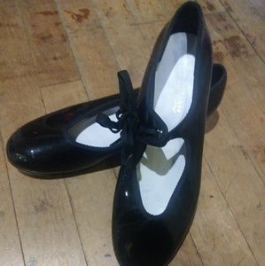 Black tap shoes